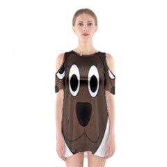 Dog Pup Animal Canine Brown Pet Shoulder Cutout One Piece by Nexatart