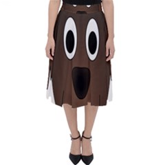 Dog Pup Animal Canine Brown Pet Folding Skater Skirt by Nexatart