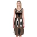 Dog Pup Animal Canine Brown Pet Midi Sleeveless Dress View1