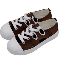 Dog Pup Animal Canine Brown Pet Kids  Low Top Canvas Sneakers by Nexatart