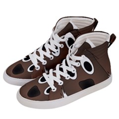 Dog Pup Animal Canine Brown Pet Men s Hi-top Skate Sneakers by Nexatart