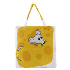 Rat Mouse Cheese Animal Mammal Grocery Tote Bag by Nexatart