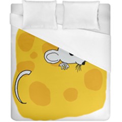 Rat Mouse Cheese Animal Mammal Duvet Cover (california King Size) by Nexatart