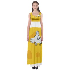 Rat Mouse Cheese Animal Mammal Empire Waist Maxi Dress by Nexatart