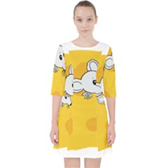 Rat Mouse Cheese Animal Mammal Pocket Dress by Nexatart