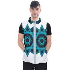 Transparent Triangles Men s Puffer Vest by Nexatart