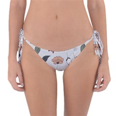 Grey Toned Pattern Reversible Bikini Bottom