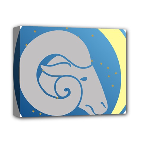 Ram Zodiac Sign Zodiac Moon Star Deluxe Canvas 14  X 11  by Nexatart