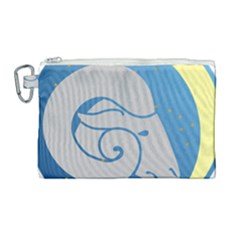 Ram Zodiac Sign Zodiac Moon Star Canvas Cosmetic Bag (large) by Nexatart