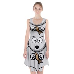 Bear Polar Bear Arctic Fish Mammal Racerback Midi Dress