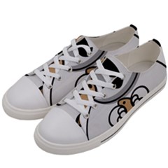 Bear Polar Bear Arctic Fish Mammal Women s Low Top Canvas Sneakers by Nexatart