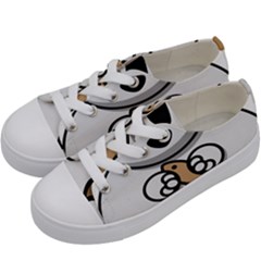 Bear Polar Bear Arctic Fish Mammal Kids  Low Top Canvas Sneakers