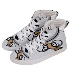 Bear Polar Bear Arctic Fish Mammal Women s Hi-top Skate Sneakers by Nexatart