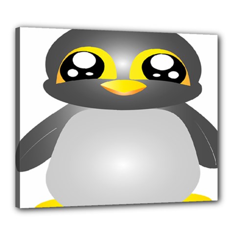 Cute Penguin Animal Canvas 24  X 20  by Nexatart