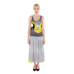 Cute Penguin Animal Sleeveless Maxi Dress by Nexatart