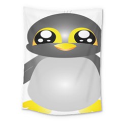 Cute Penguin Animal Medium Tapestry by Nexatart