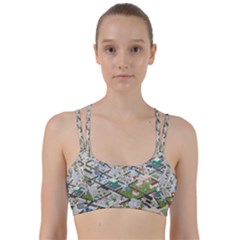 Simple Map Of The City Line Them Up Sports Bra by Nexatart