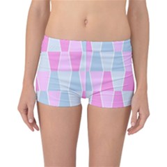 Geometric Pattern Design Pastels Reversible Boyleg Bikini Bottoms by Nexatart