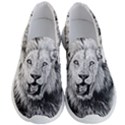 Lion Wildlife Art And Illustration Pencil Men s Lightweight Slip Ons View1