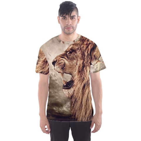 Roaring Lion Men s Sports Mesh Tee by Nexatart