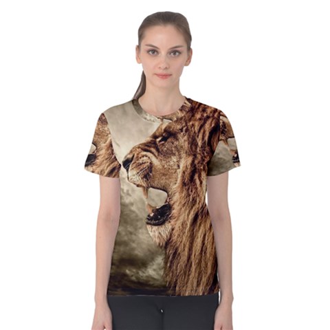 Roaring Lion Women s Cotton Tee by Nexatart