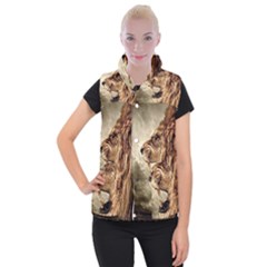 Roaring Lion Women s Button Up Vest by Nexatart