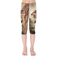 Roaring Lion Kids  Capri Leggings  by Nexatart