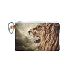 Roaring Lion Canvas Cosmetic Bag (small) by Nexatart