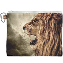 Roaring Lion Canvas Cosmetic Bag (xxxl) by Nexatart