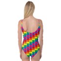 Rainbow 3d Cubes Red Orange Camisole Leotard  View2