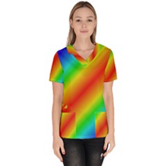 Background Diagonal Refraction Scrub Top by Nexatart