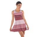 Striped Shapes Wide Stripes Horizontal Geometric Cotton Racerback Dress View1