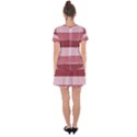 Striped Shapes Wide Stripes Horizontal Geometric Drop Hem Mini Chiffon Dress View2