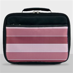 Striped Shapes Wide Stripes Horizontal Geometric Lunch Bag by Nexatart