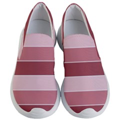 Striped Shapes Wide Stripes Horizontal Geometric Women s Lightweight Slip Ons