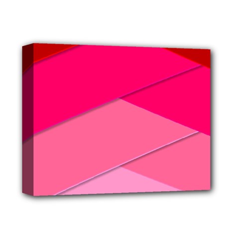 Geometric Shapes Magenta Pink Rose Deluxe Canvas 14  X 11  by Nexatart