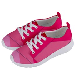 Geometric Shapes Magenta Pink Rose Women s Lightweight Sports Shoes