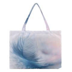 Feather Ease Slightly Blue Airy Medium Tote Bag by Nexatart