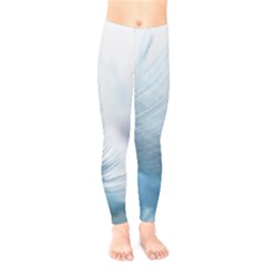 Feather Ease Slightly Blue Airy Kids  Legging by Nexatart