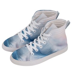 Feather Ease Slightly Blue Airy Men s Hi-top Skate Sneakers