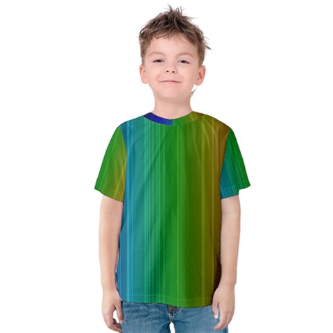 Spectrum Colours Colors Rainbow Kids  Cotton Tee by Nexatart