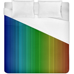 Spectrum Colours Colors Rainbow Duvet Cover (king Size) by Nexatart