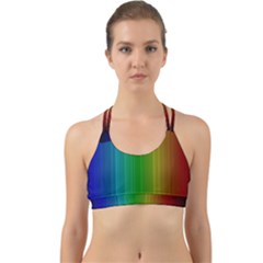 Spectrum Colours Colors Rainbow Back Web Sports Bra by Nexatart