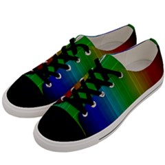 Spectrum Colours Colors Rainbow Men s Low Top Canvas Sneakers by Nexatart