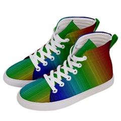 Spectrum Colours Colors Rainbow Men s Hi-top Skate Sneakers by Nexatart