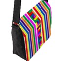 Rainbow Geometric Design Spectrum Flap Messenger Bag (L)  View2