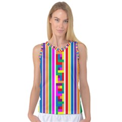 Rainbow Geometric Design Spectrum Women s Basketball Tank Top by Nexatart