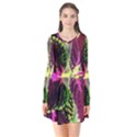 Plant Purple Green Leaves Garden Flare Dress View1