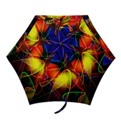 Fractal Pattern Abstract Chaos Mini Folding Umbrellas by Nexatart