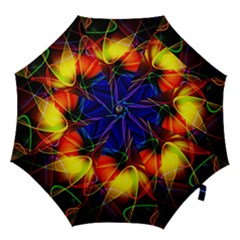 Fractal Pattern Abstract Chaos Hook Handle Umbrellas (large) by Nexatart